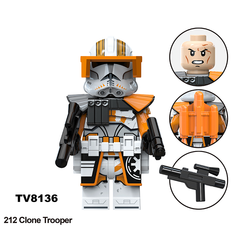 TV6115 Star Wars Series Minifigs Building Blocks 501 Clone Trooper  Anakin Skywalker Model Ameican Action Toys Gifts