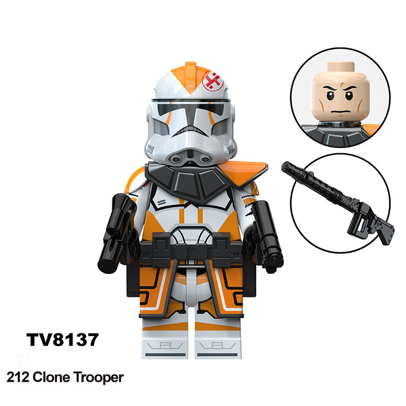 TV6115 Star Wars Series Minifigs Building Blocks 501 Clone Trooper  Anakin Skywalker Model Ameican Action Toys Gifts