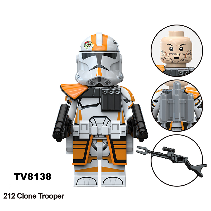 TV6115 Star Wars Series Minifigs Building Blocks 501 Clone Trooper  Anakin Skywalker Model Ameican Action Toys Gifts