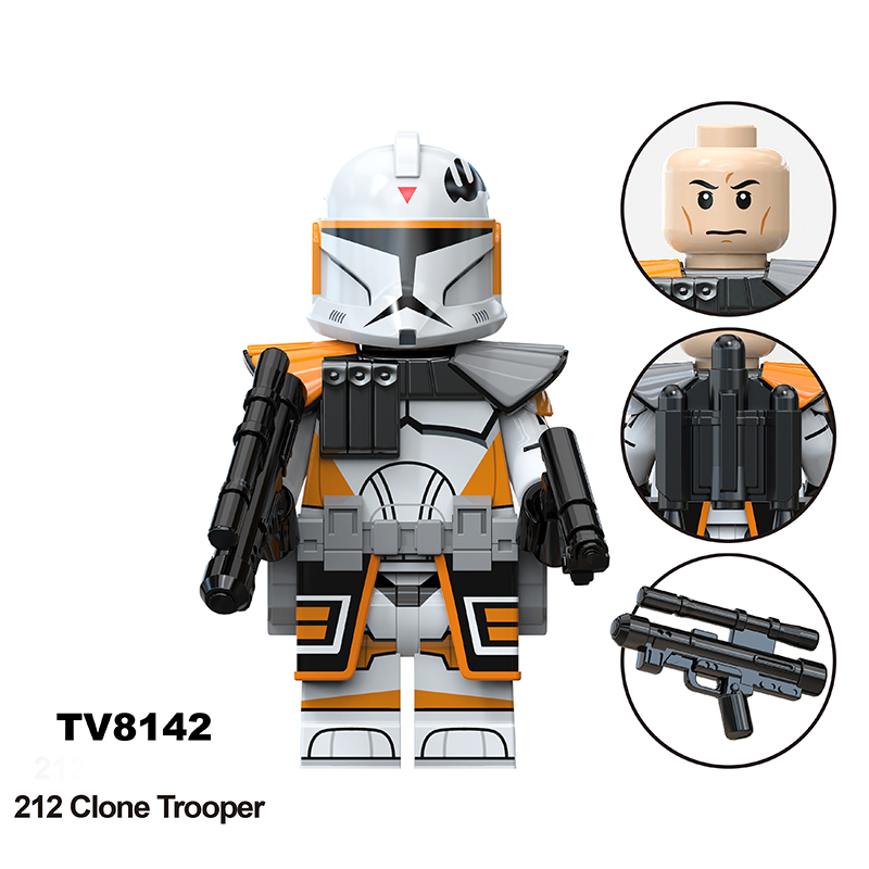 TV6115 Star Wars Series Minifigs Building Blocks 501 Clone Trooper  Anakin Skywalker Model Ameican Action Toys Gifts
