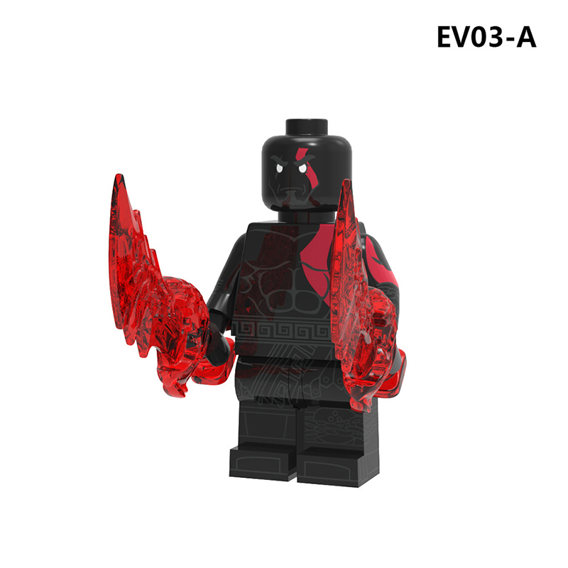EV03 EV04 God of War Game Series Kratos Minifigs Building Blocks Weapon Blade Of Chaos Leviathan's Ax Zeus Callisto Toys Boys