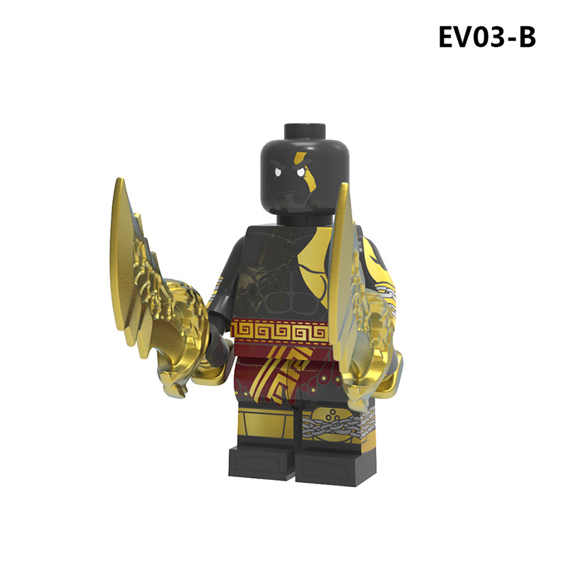 EV03 EV04 God of War Game Series Kratos Minifigs Building Blocks Weapon Blade Of Chaos Leviathan's Ax Zeus Callisto Toys Boys