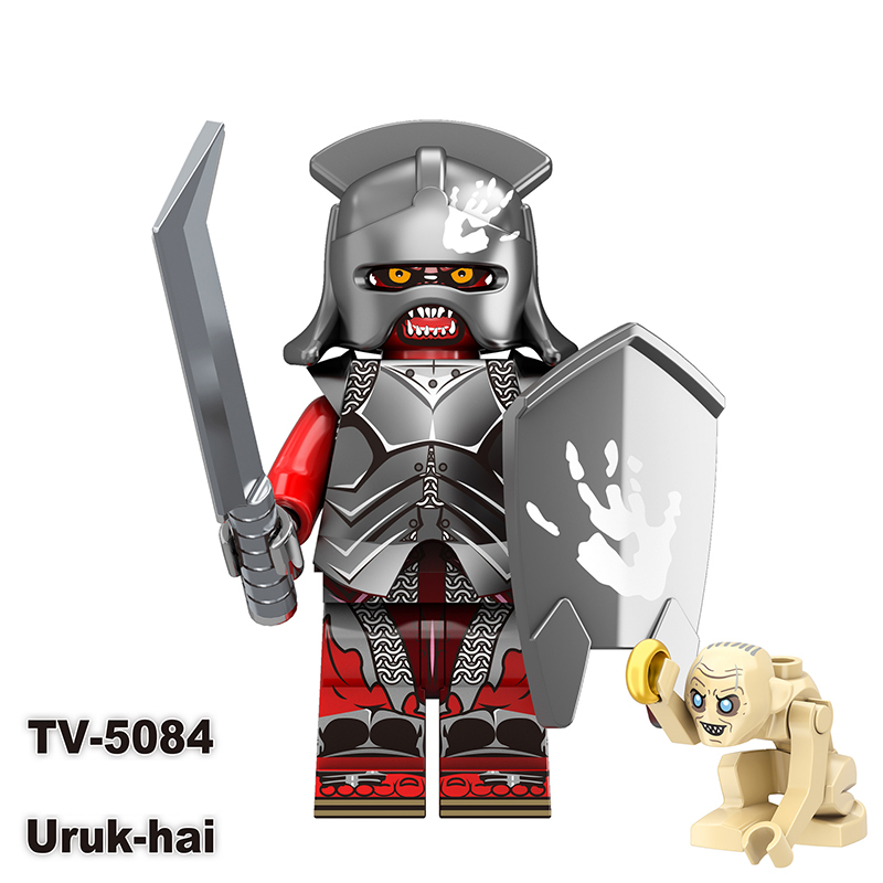 TV6410 The Lord of the Rings Gimli Isildur Minifigs Building Blocks Military Orcs Sam Weapons Bolg Minifigs Medieval Knight KidsToys