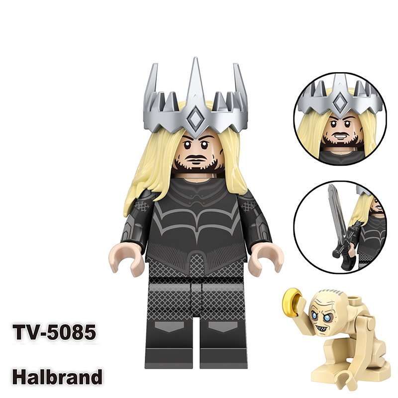 TV6410 The Lord of the Rings Gimli Isildur Minifigs Building Blocks Military Orcs Sam Weapons Bolg Minifigs Medieval Knight KidsToys