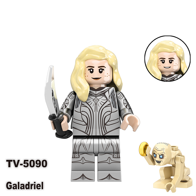 TV6410 The Lord of the Rings Gimli Isildur Minifigs Building Blocks Military Orcs Sam Weapons Bolg Minifigs Medieval Knight KidsToys
