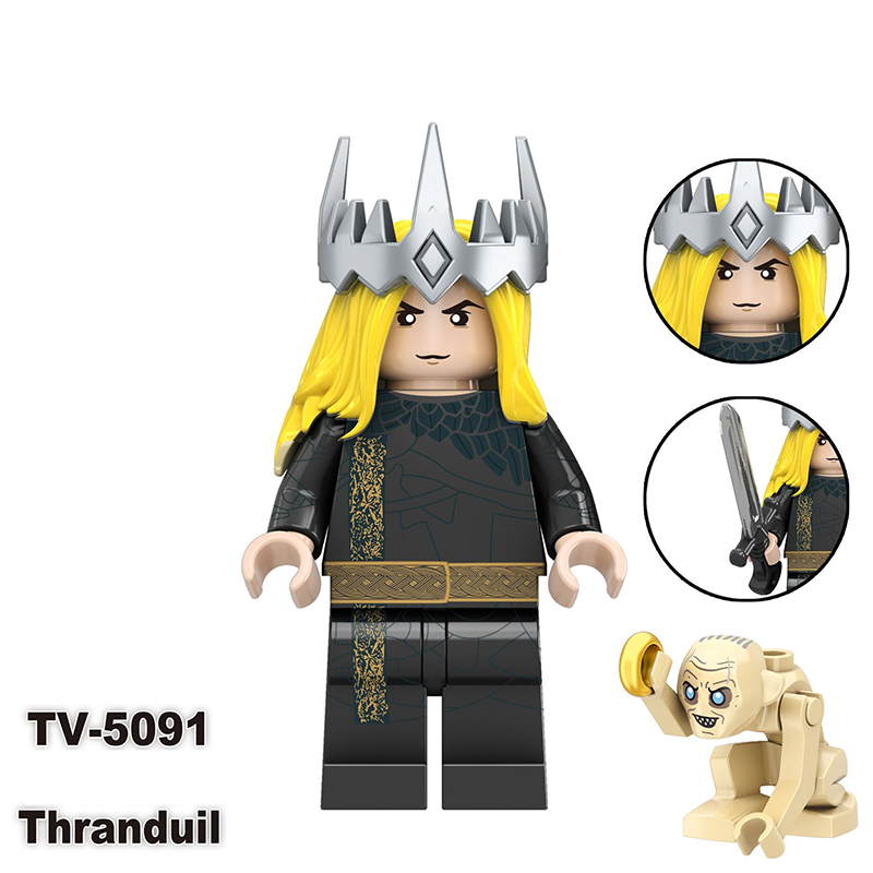 TV6410 The Lord of the Rings Gimli Isildur Minifigs Building Blocks Military Orcs Sam Weapons Bolg Minifigs Medieval Knight KidsToys