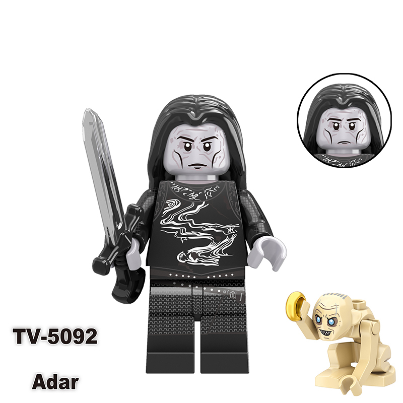TV6410 The Lord of the Rings Gimli Isildur Minifigs Building Blocks Military Orcs Sam Weapons Bolg Minifigs Medieval Knight KidsToys