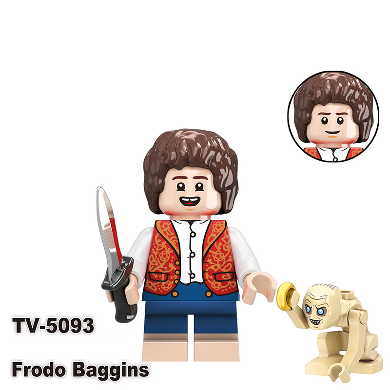 TV6410 The Lord of the Rings Gimli Isildur Minifigs Building Blocks Military Orcs Sam Weapons Bolg Minifigs Medieval Knight KidsToys