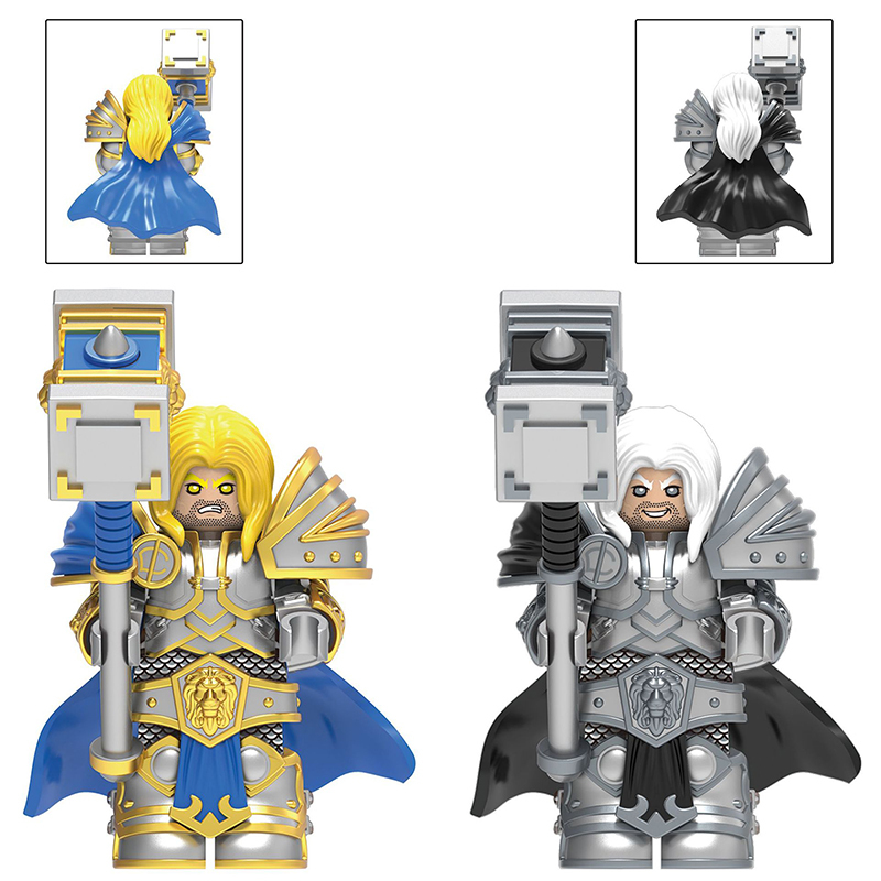 DT014 DT015 Medieval Soldiers Military Building Blocks The Lord of the Rings Arthas Action Figures Mini Building Toy Children Gifts