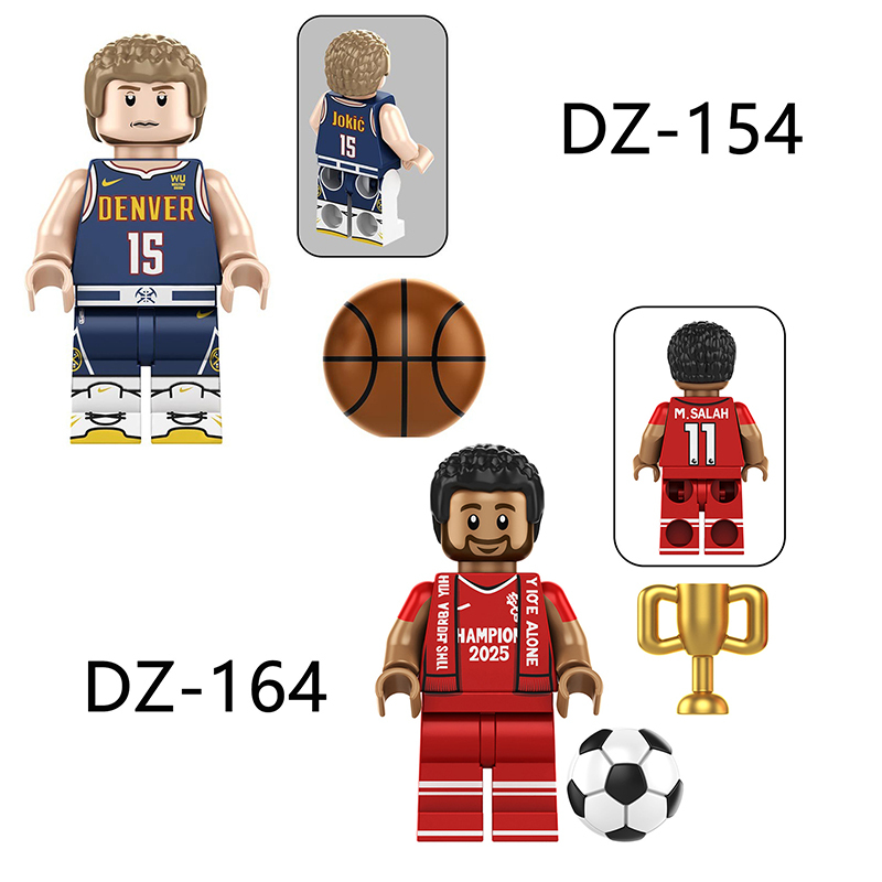 TV6508 Basketball Shaquille O'Neal Minifigs Building Blocks Kobe Bryant Michael Jordan James Cartoon Models Boys Toys Gifts Children
