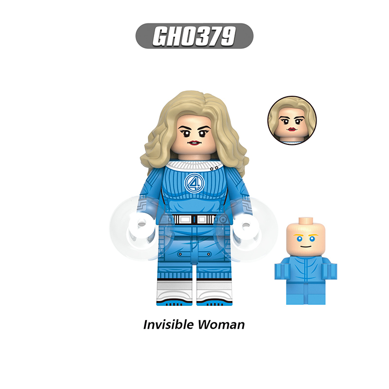 G0146 Marvel DC Fantastic Four Mister Fantastic Minifigs Action Figure Human Torch Building Blocks Annihilus Children Gifts Toys