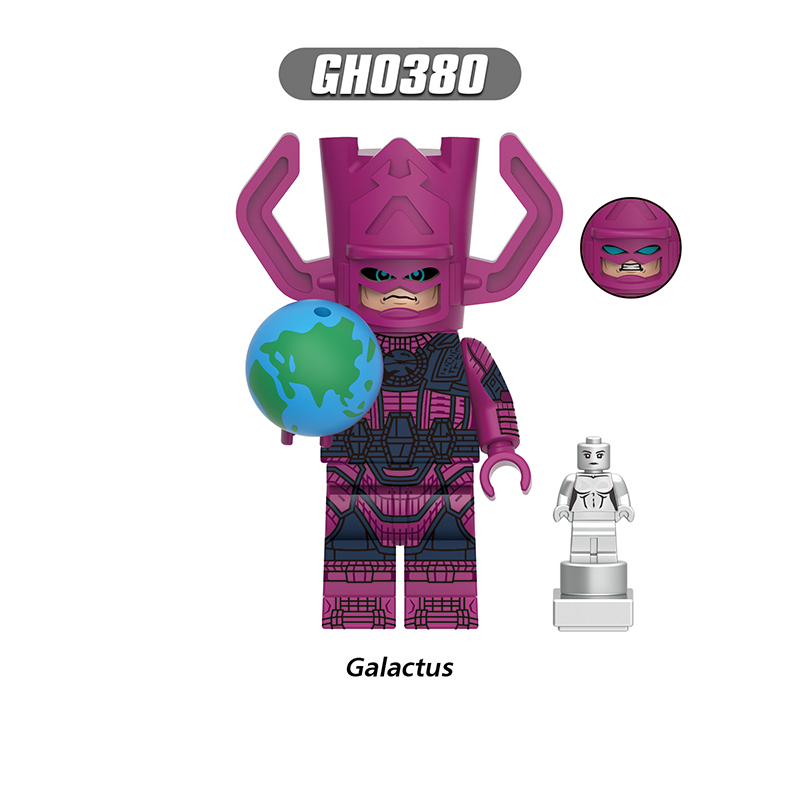 G0146 Marvel DC Fantastic Four Mister Fantastic Minifigs Action Figure Human Torch Building Blocks Annihilus Children Gifts Toys