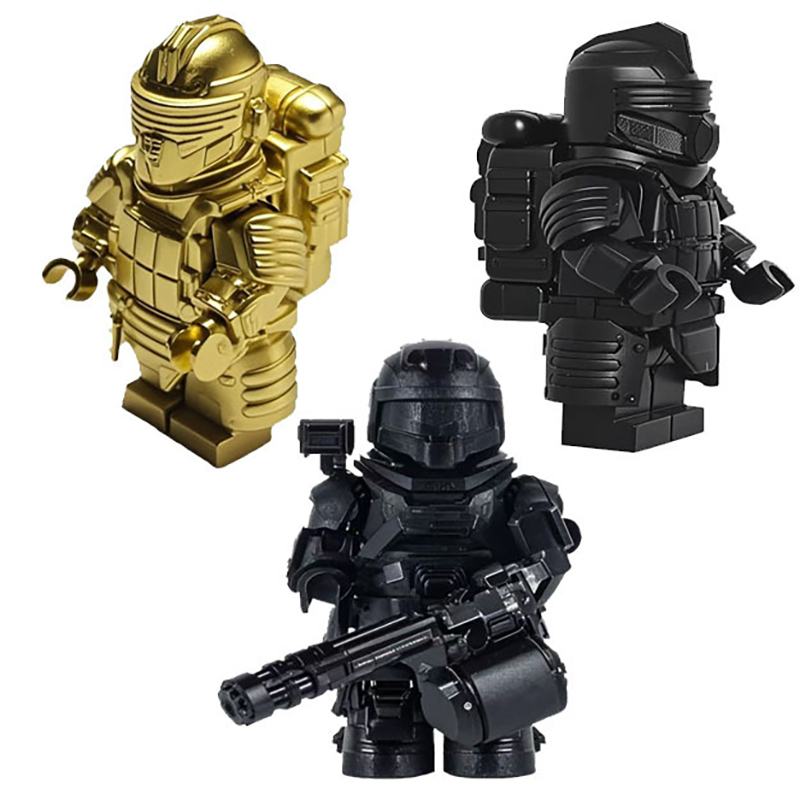 GP801 Game for Peace Power Mecha Minifigs Building Blocks Character Power Mech Weapon Gun Knife Bag Accessories Toys Gift