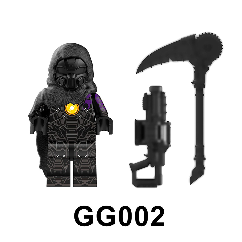 GP801 Game for Peace Power Mecha Minifigs Building Blocks Character Power Mech Weapon Gun Knife Bag Accessories Toys Gift
