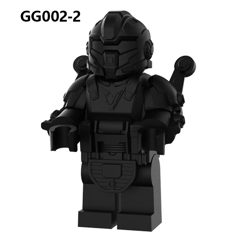 GP801 Game for Peace Power Mecha Minifigs Building Blocks Character Power Mech Weapon Gun Knife Bag Accessories Toys Gift