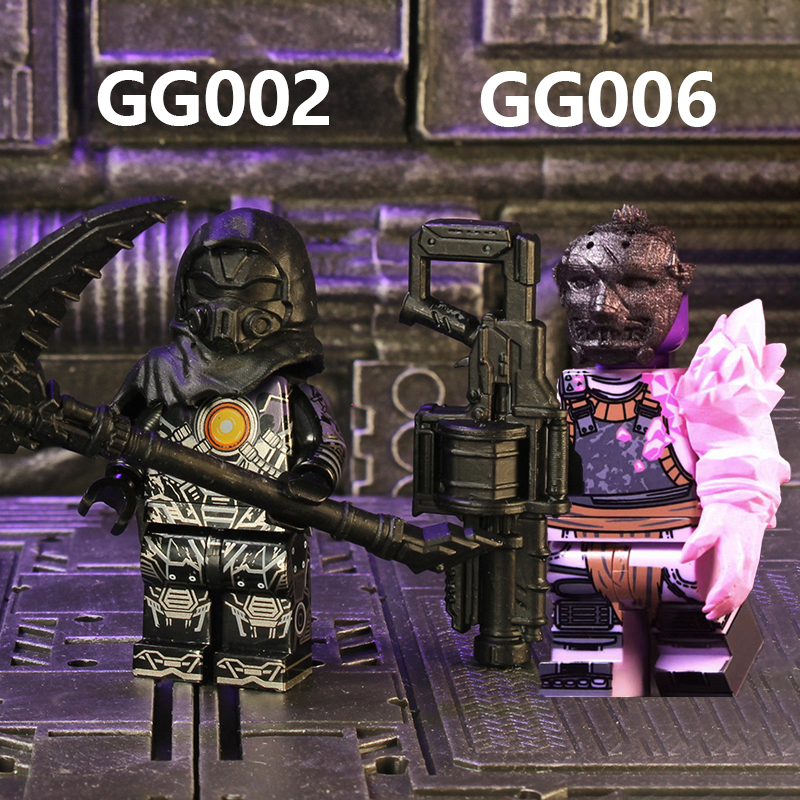 GP801 Game for Peace Power Mecha Minifigs Building Blocks Character Power Mech Weapon Gun Knife Bag Accessories Toys Gift