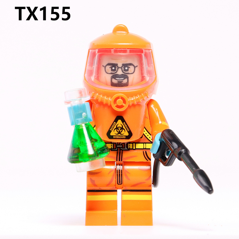 N109-116 Horror Series Zombie Minifigs Building Blocks Micha Fusako Action Figures Terrifying Collection Children Toys Boy Gifts