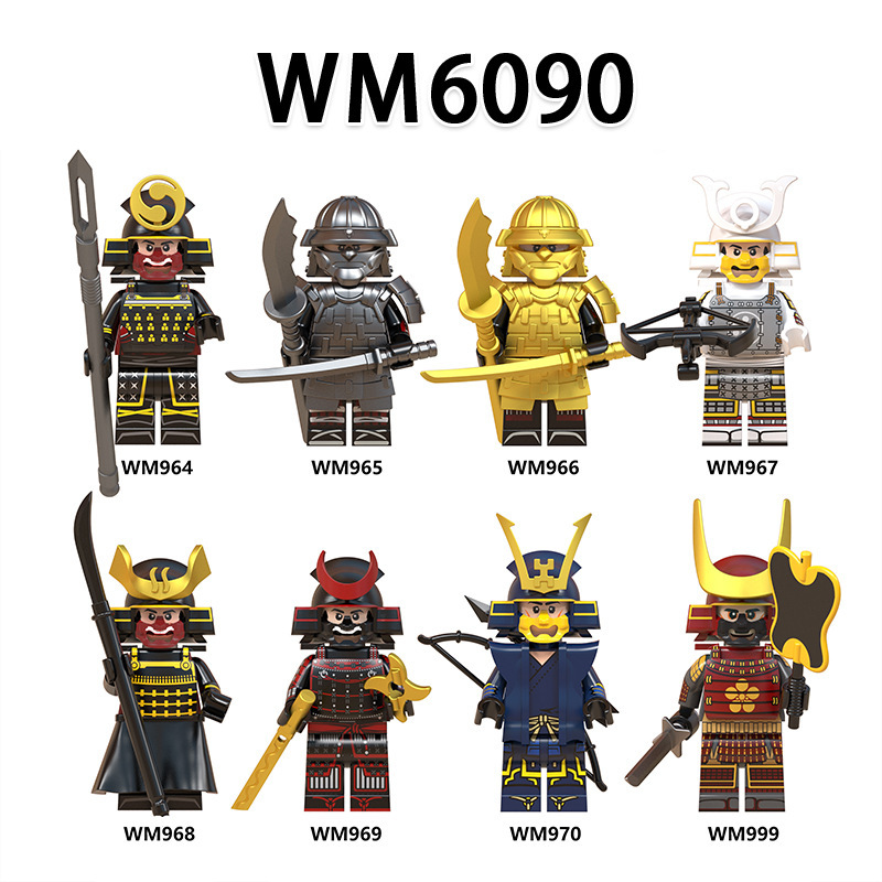 N809-812 Medieval Green Dragon Knight Army Minifigs Building Blocks Weapon Soldiers Wolfpack Warrier Shield Horse Children Toys Gifts