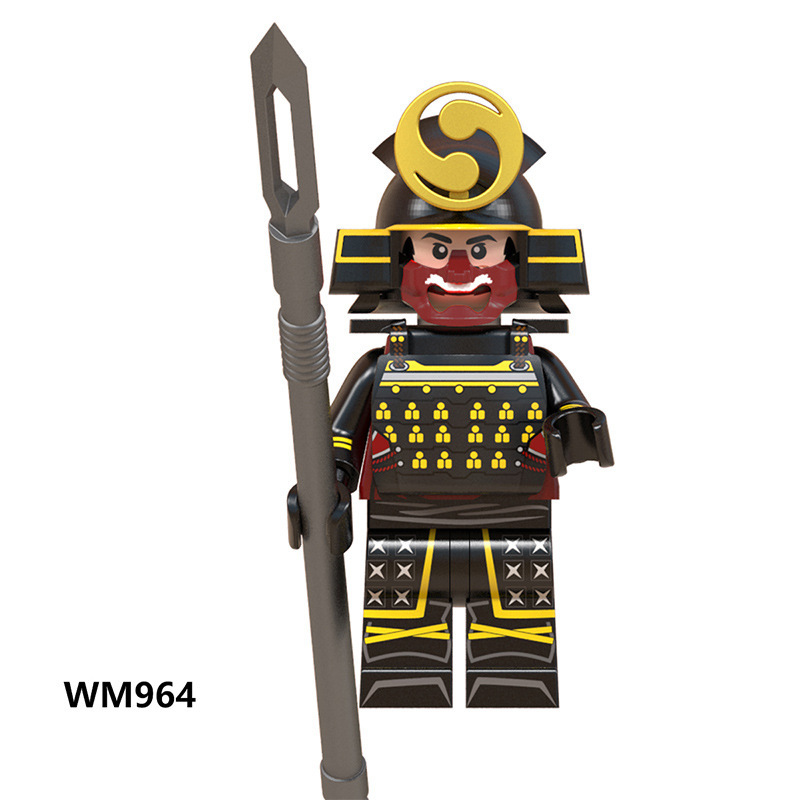 N809-812 Medieval Green Dragon Knight Army Minifigs Building Blocks Weapon Soldiers Wolfpack Warrier Shield Horse Children Toys Gifts