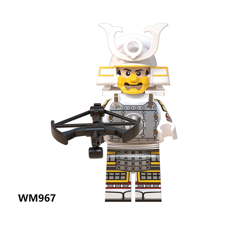N809-812 Medieval Green Dragon Knight Army Minifigs Building Blocks Weapon Soldiers Wolfpack Warrier Shield Horse Children Toys Gifts