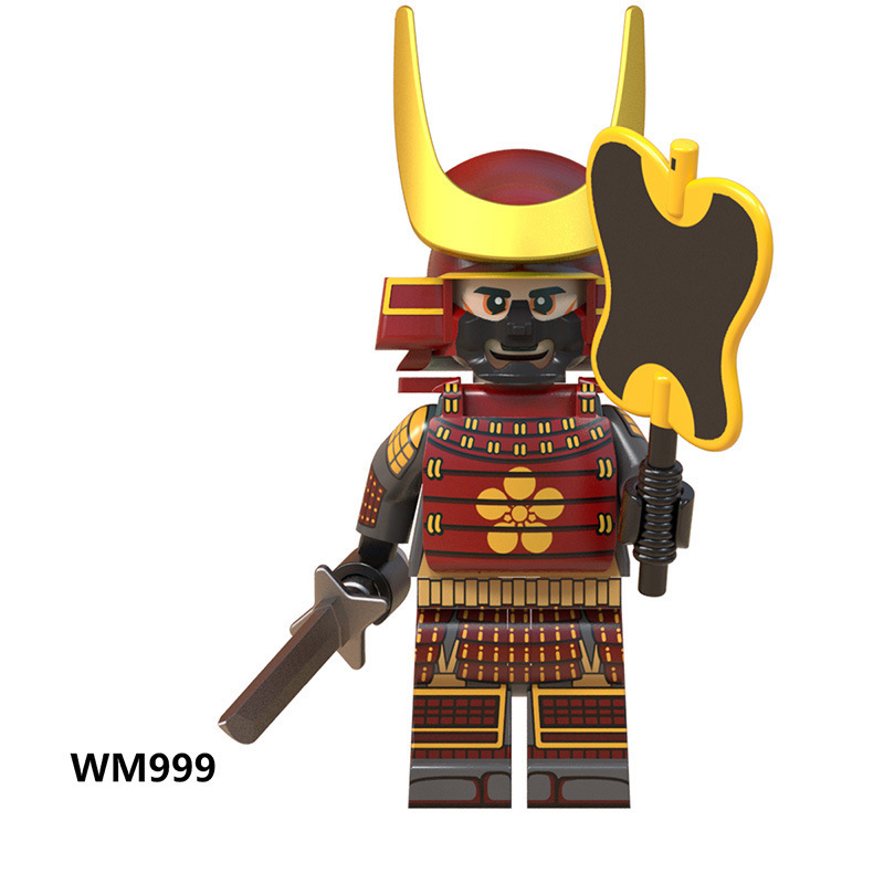N809-812 Medieval Green Dragon Knight Army Minifigs Building Blocks Weapon Soldiers Wolfpack Warrier Shield Horse Children Toys Gifts