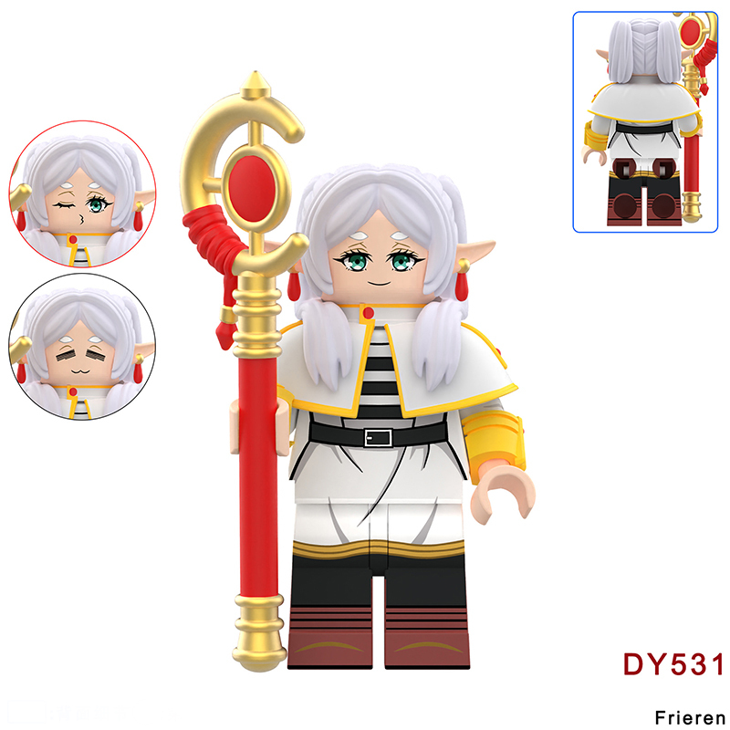 DY531 DY532 Beyond Journey’s End Mini Anime Frieren Action Figure Building Blocks Cartoon Movie Model Toys Decoration Children Gift