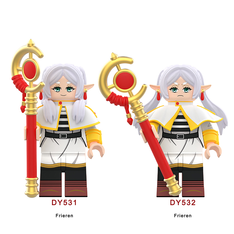 DY531 DY532 Beyond Journey’s End Mini Anime Frieren Action Figure Building Blocks Cartoon Movie Model Toys Decoration Children Gift