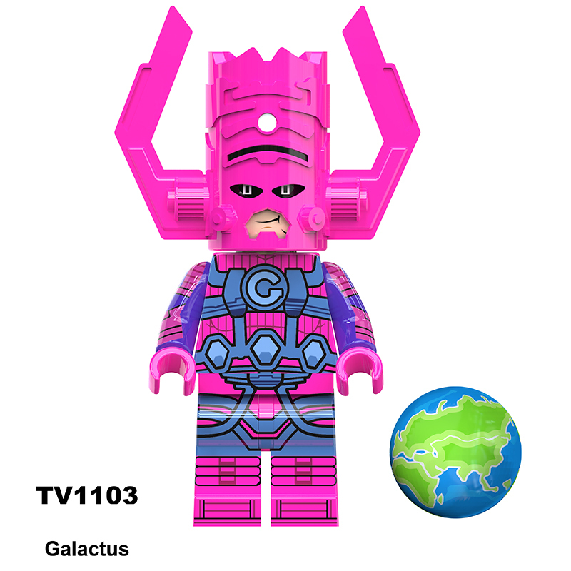 G0151 Movie DC Fantastic Four Mister Fantastic Minifigs Action Figure Human Galactus Building Blocks Annihilus Children Gifts Toys