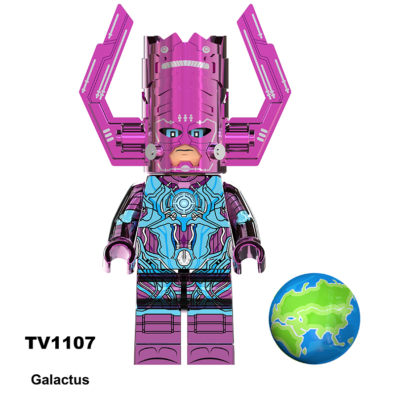 G0151 Movie DC Fantastic Four Mister Fantastic Minifigs Action Figure Human Galactus Building Blocks Annihilus Children Gifts Toys