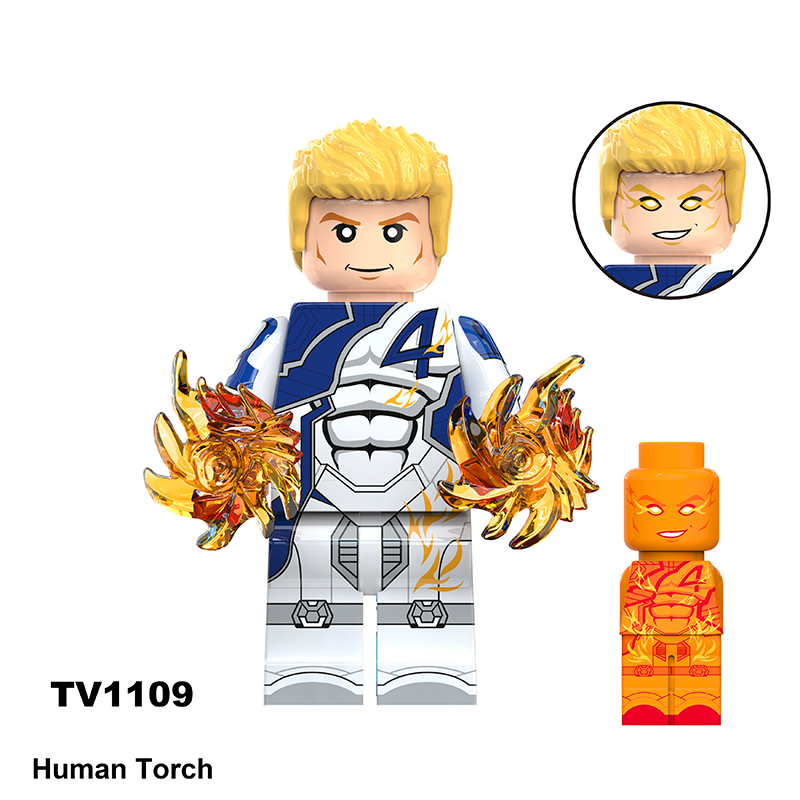 G0151 Movie DC Fantastic Four Mister Fantastic Minifigs Action Figure Human Galactus Building Blocks Annihilus Children Gifts Toys