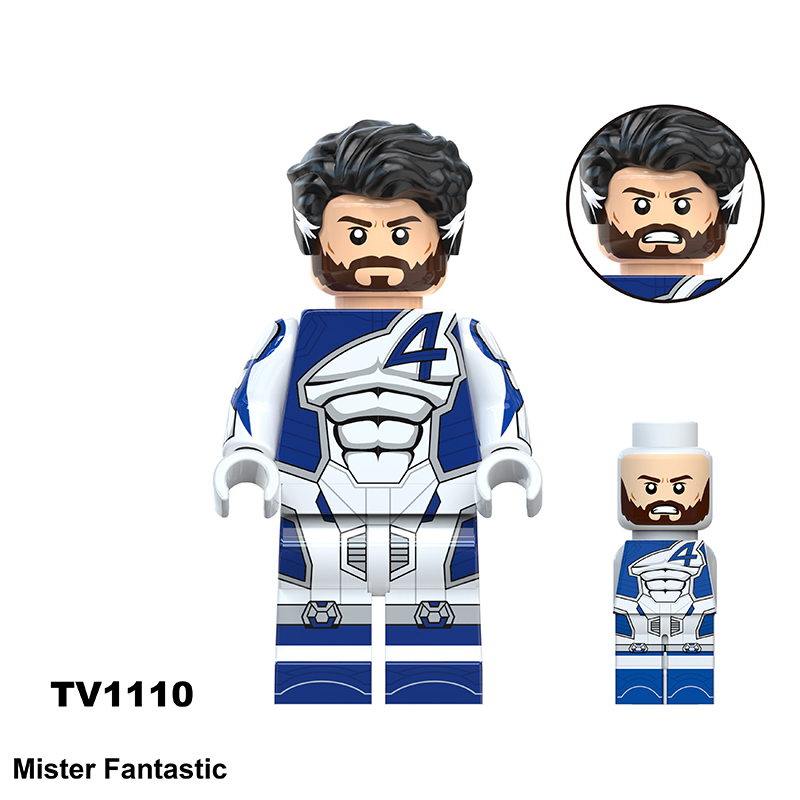 G0151 Movie DC Fantastic Four Mister Fantastic Minifigs Action Figure Human Galactus Building Blocks Annihilus Children Gifts Toys
