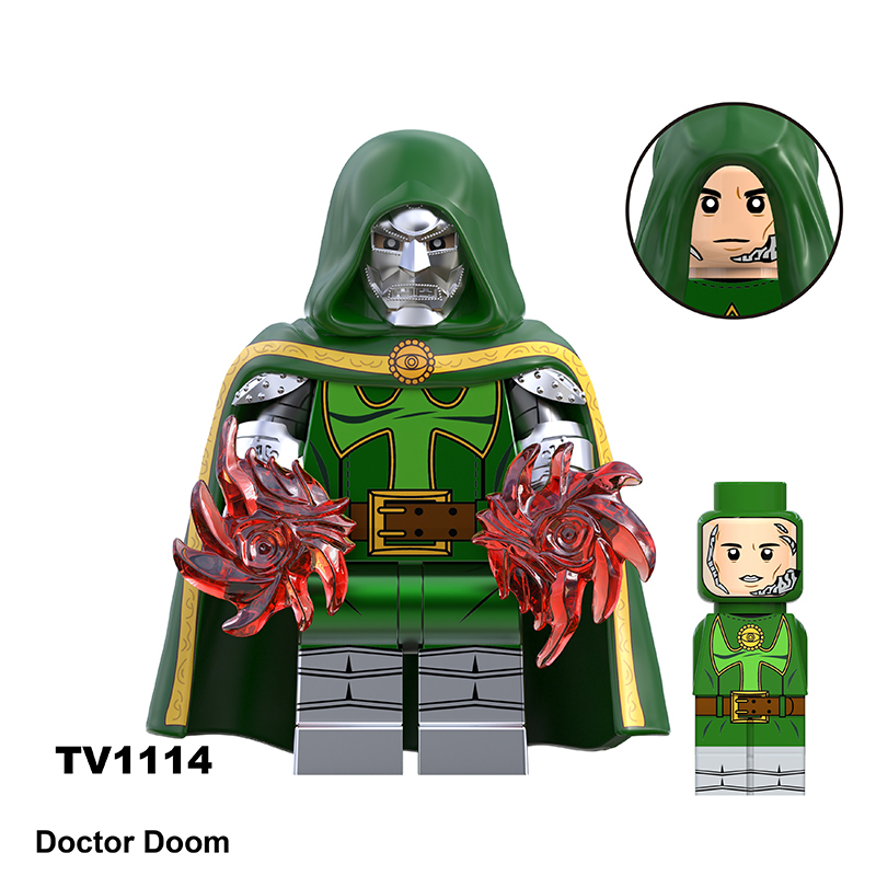 TV6213 Movie DC Fantastic Four Mister Fantastic Minifigs Action Figure Doctor Doom Building Blocks Annihilus Children Gifts Toys