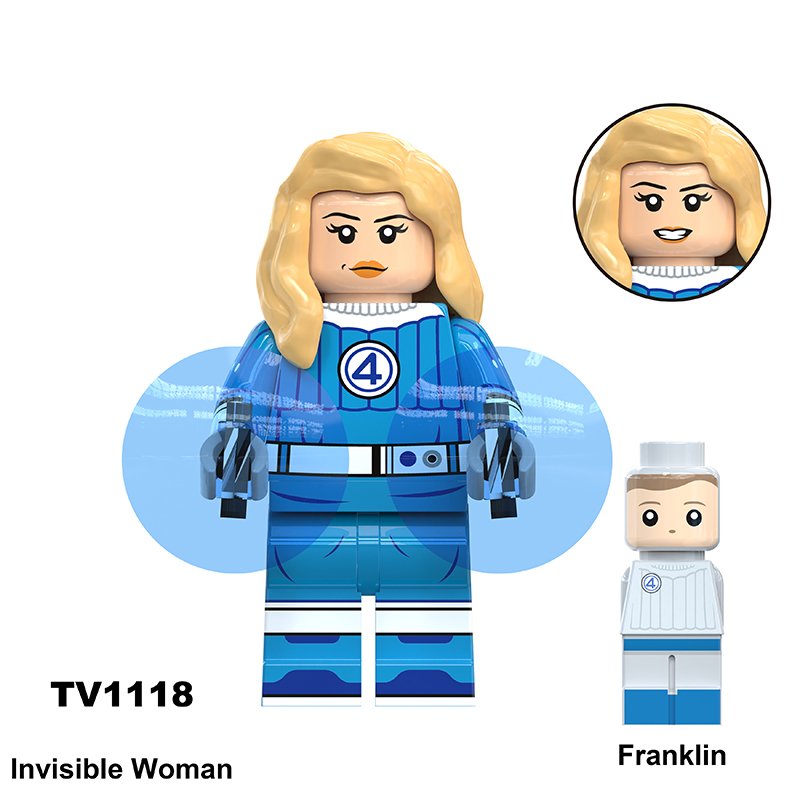 TV6213 Movie DC Fantastic Four Mister Fantastic Minifigs Action Figure Doctor Doom Building Blocks Annihilus Children Gifts Toys