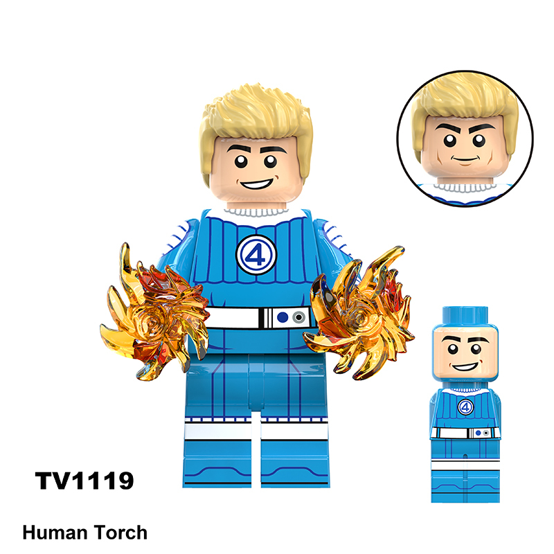 TV6213 Movie DC Fantastic Four Mister Fantastic Minifigs Action Figure Doctor Doom Building Blocks Annihilus Children Gifts Toys