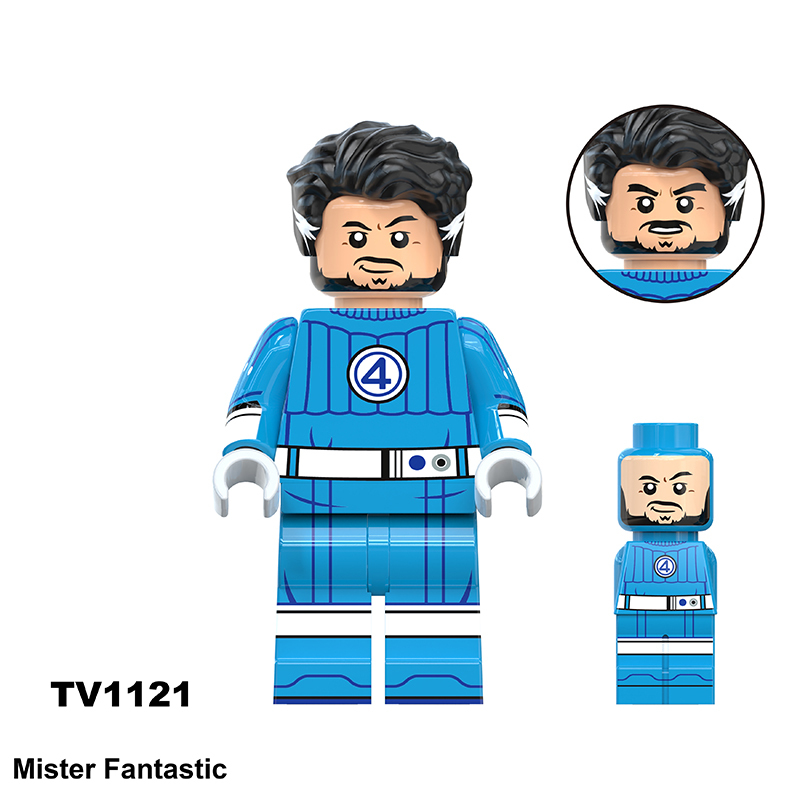 TV6213 Movie DC Fantastic Four Mister Fantastic Minifigs Action Figure Doctor Doom Building Blocks Annihilus Children Gifts Toys