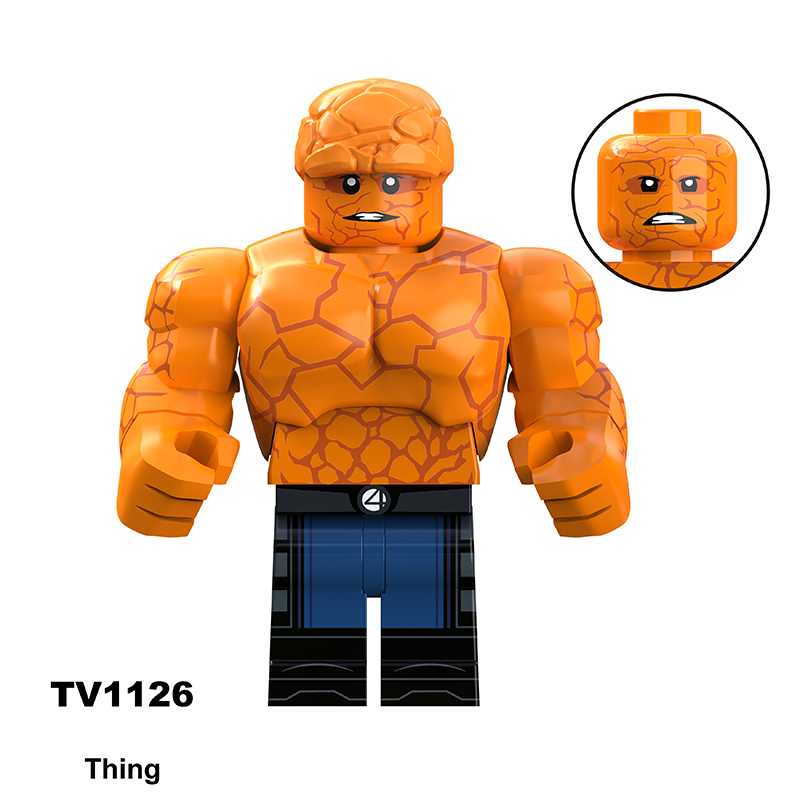 TV6214 Movie DC Fantastic Four Mister Fantastic Minifigs Action Figure Doctor Doom Building Blocks Annihilus Children Gifts Toys