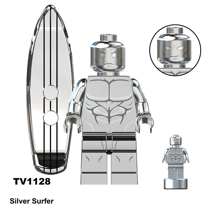 TV6214 Movie DC Fantastic Four Mister Fantastic Minifigs Action Figure Doctor Doom Building Blocks Annihilus Children Gifts Toys