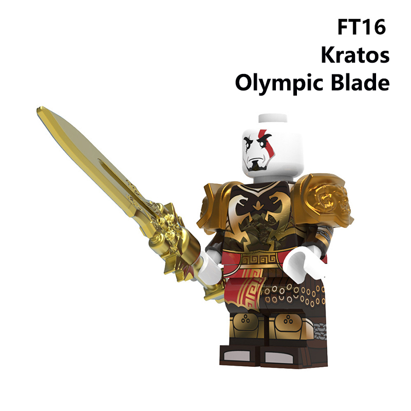 EV03 God of War Game Series Kratos Minifigs Building Blocks Weapon Blade Of Chaos Leviathan's Ax Zeus Callisto Toys Boys