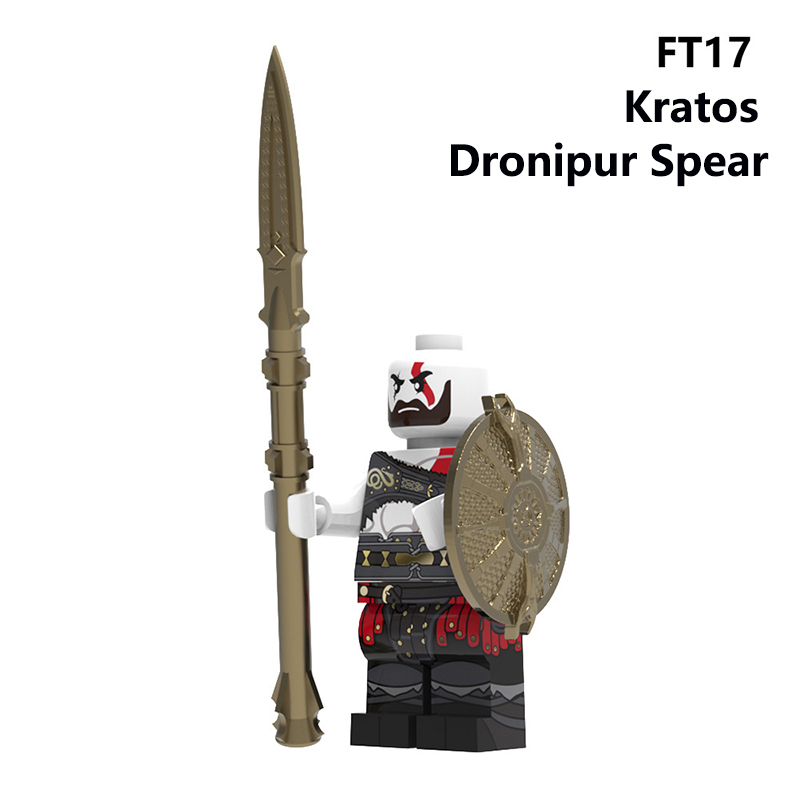 EV03 God of War Game Series Kratos Minifigs Building Blocks Weapon Blade Of Chaos Leviathan's Ax Zeus Callisto Toys Boys