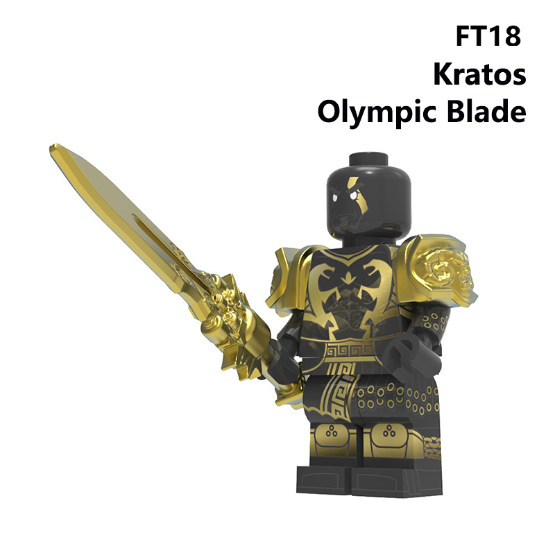 EV03 God of War Game Series Kratos Minifigs Building Blocks Weapon Blade Of Chaos Leviathan's Ax Zeus Callisto Toys Boys