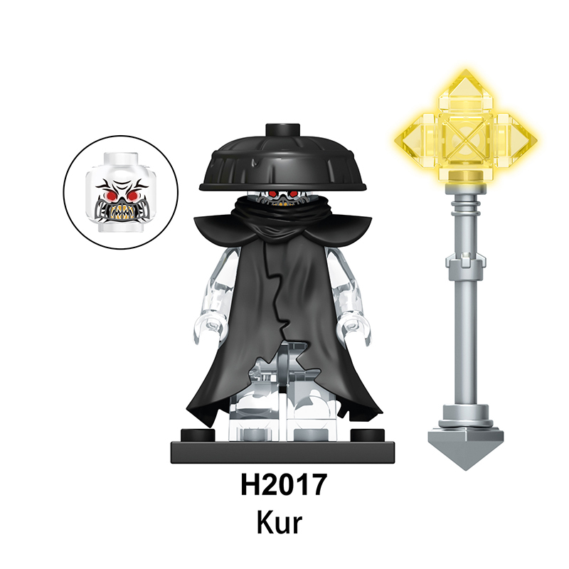 FD601-604 Phantom Ninja Game Series Minifigs Building Blocks Forbidden five  Accessories Shield Sword Compatible Toys Boys