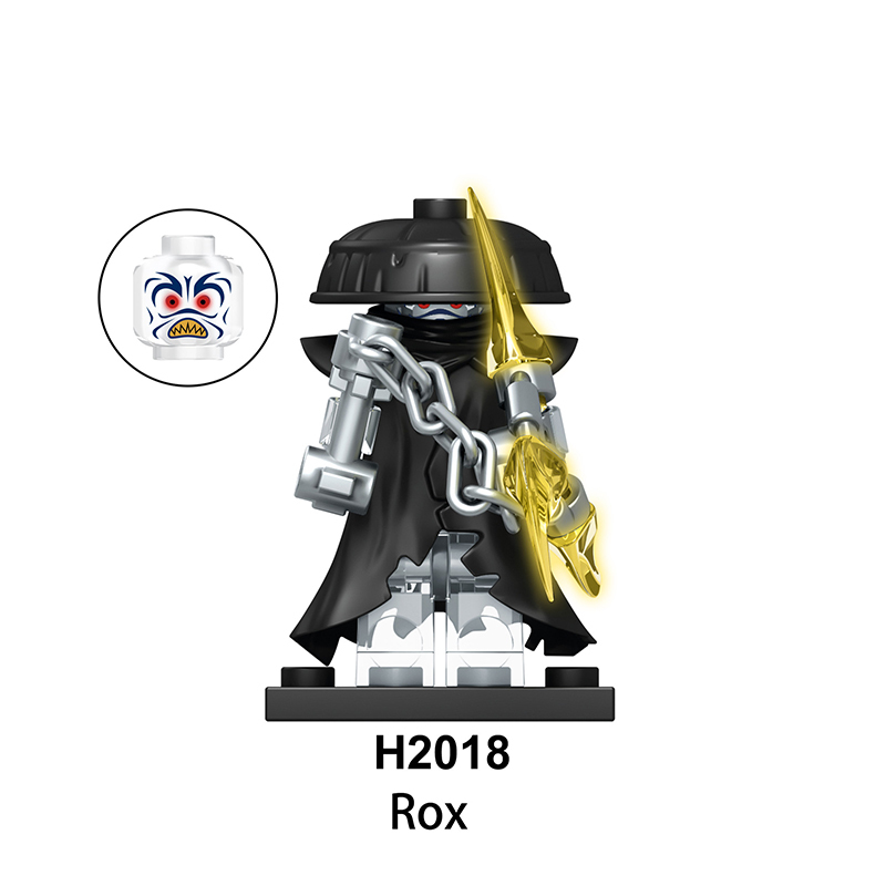 FD601-604 Phantom Ninja Game Series Minifigs Building Blocks Forbidden five  Accessories Shield Sword Compatible Toys Boys
