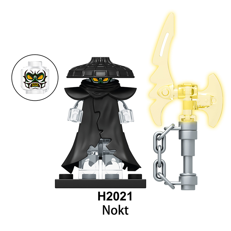 FD601-604 Phantom Ninja Game Series Minifigs Building Blocks Forbidden five  Accessories Shield Sword Compatible Toys Boys