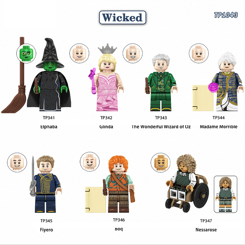 TP1041 Fairy Tales Cartoon Snow White Action Figures  Building Blocks Evil Queen Old Witch Prince Minifigs Toys Children Gifts Compatible