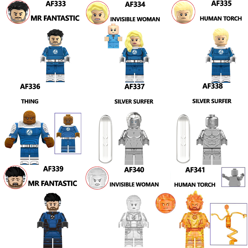 Marvel DC Fantastic Four Mister FanTastic Minifigs Galactus