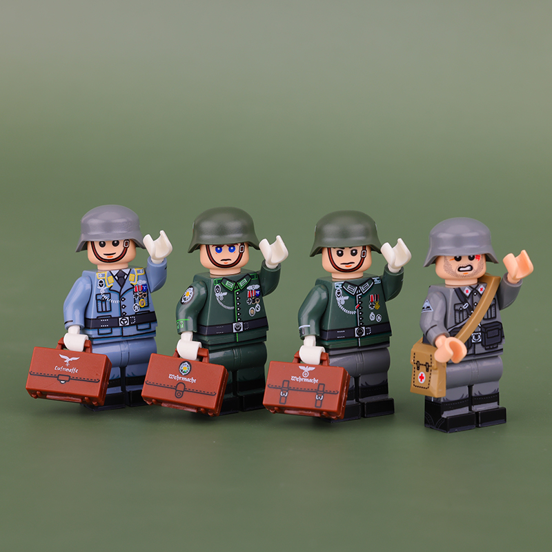 WW1 WW2 Soliders Feldwebel parade uniform German Solider Bricks