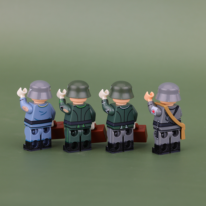 MT48-51 Coastal Artillery WW2 Military Soliders Action Figures German Offical Bootsmann Küstenartillerie Building Blocks Boatswain Coastal Artillery Gifts WW1