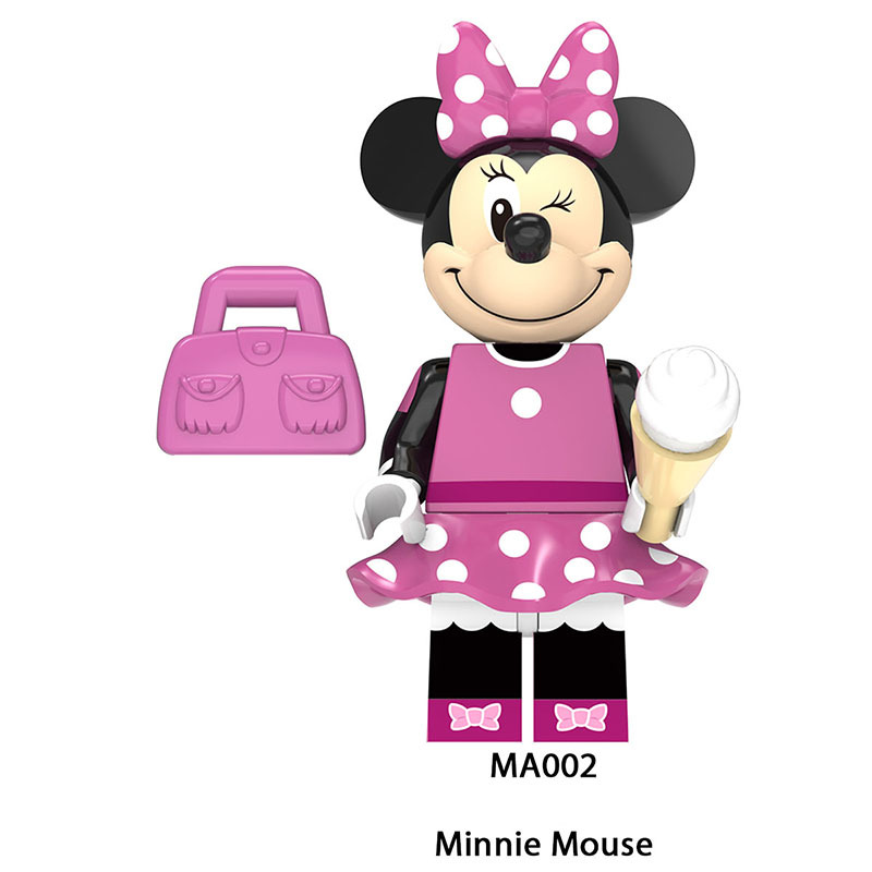 M1003 Disney Cartoon Minifigs Stitch Building Blocks Minnie Mouse Mickey Mouse Tang Duck Model Chillderen Toys Education Gifts