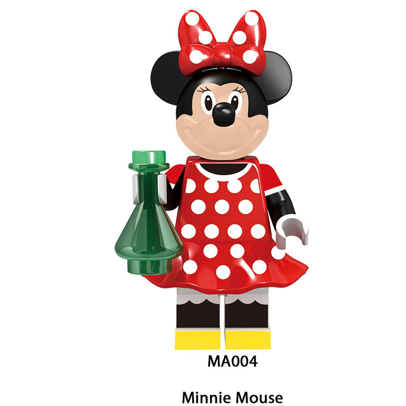 M1003 Disney Cartoon Minifigs Stitch Building Blocks Minnie Mouse Mickey Mouse Tang Duck Model Chillderen Toys Education Gifts