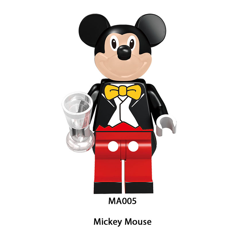 M1003 Disney Cartoon Minifigs Stitch Building Blocks Minnie Mouse Mickey Mouse Tang Duck Model Chillderen Toys Education Gifts